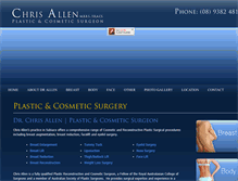 Tablet Screenshot of chrisallenplasticsurgery.com.au